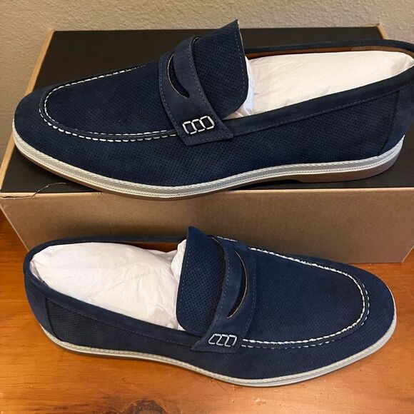 Vintage Foundry Co. Menahan Suede Casual Slip-On Loafers-Size 11 main image 4